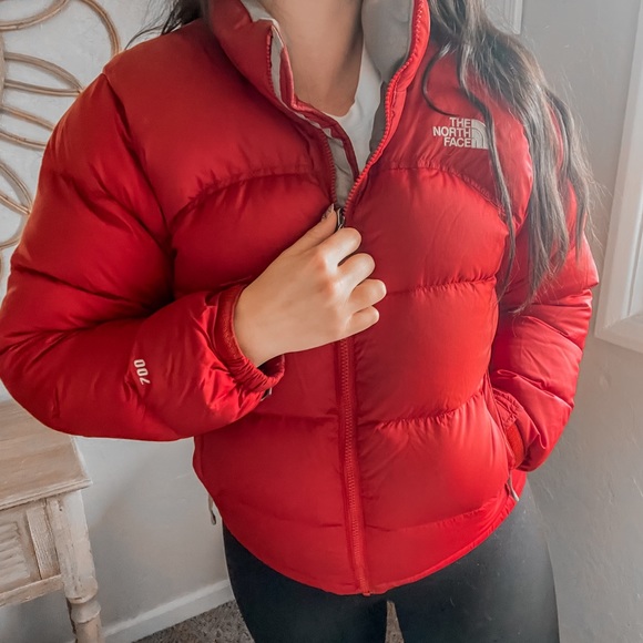 The North Face Jackets & Blazers - The North Face 700 Nuptse Down Puffer Red Jacket Coat Medium